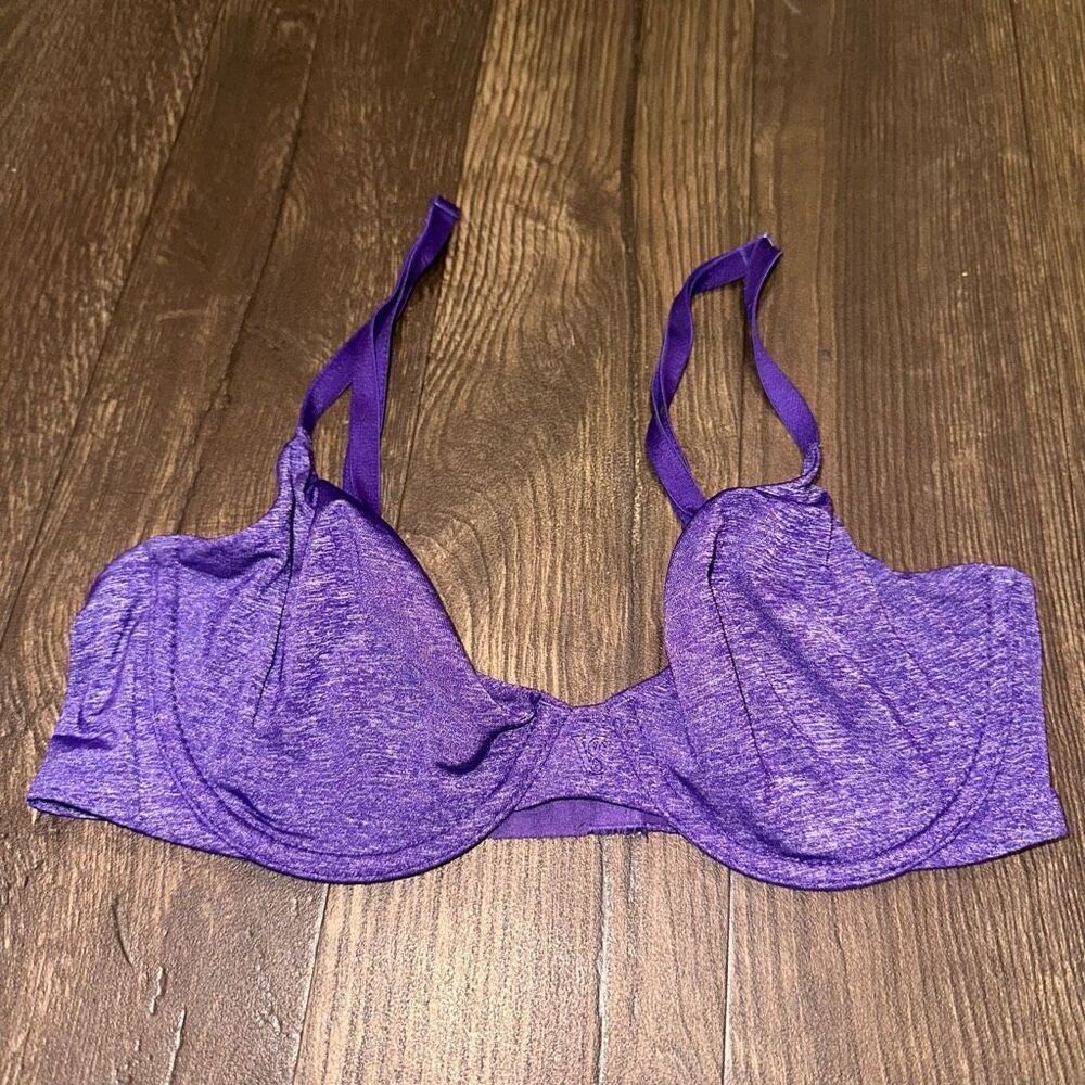Victoria’s Secret heathered purple 32C unlined semi Demi bra